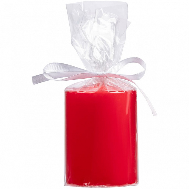 Свеча Lagom Care, красная с логотипом в Волгограде заказать по выгодной цене в кибермаркете AvroraStore