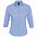 Рубашка женская с рукавом 3/4 EFFECT 140, голубая с логотипом в Волгограде заказать по выгодной цене в кибермаркете AvroraStore