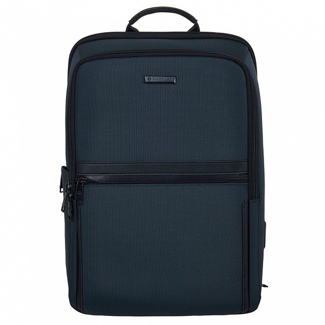 Рюкзак для ноутбука Santiago Nylon, синий с логотипом в Волгограде заказать по выгодной цене в кибермаркете AvroraStore
