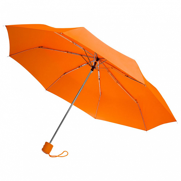 Зонт складной Unit Basic, оранжевый с логотипом в Волгограде заказать по выгодной цене в кибермаркете AvroraStore