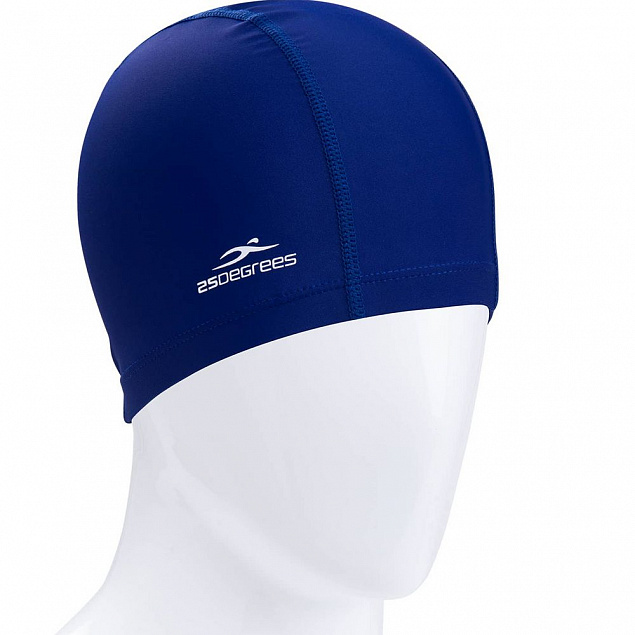 Шапочка для плавания Essence, синяя с логотипом в Волгограде заказать по выгодной цене в кибермаркете AvroraStore