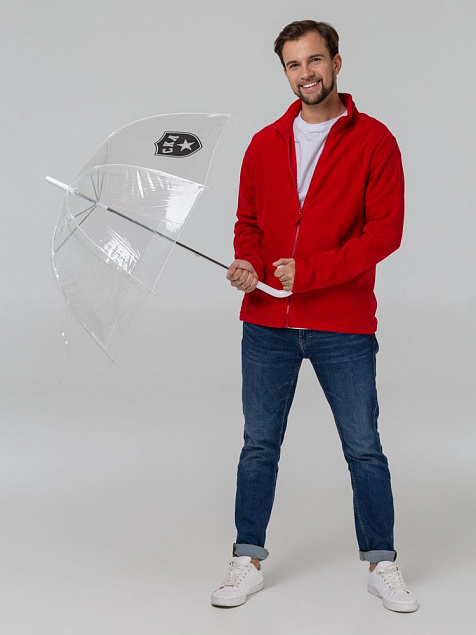 Прозрачный зонт-трость «СКА» с логотипом в Волгограде заказать по выгодной цене в кибермаркете AvroraStore