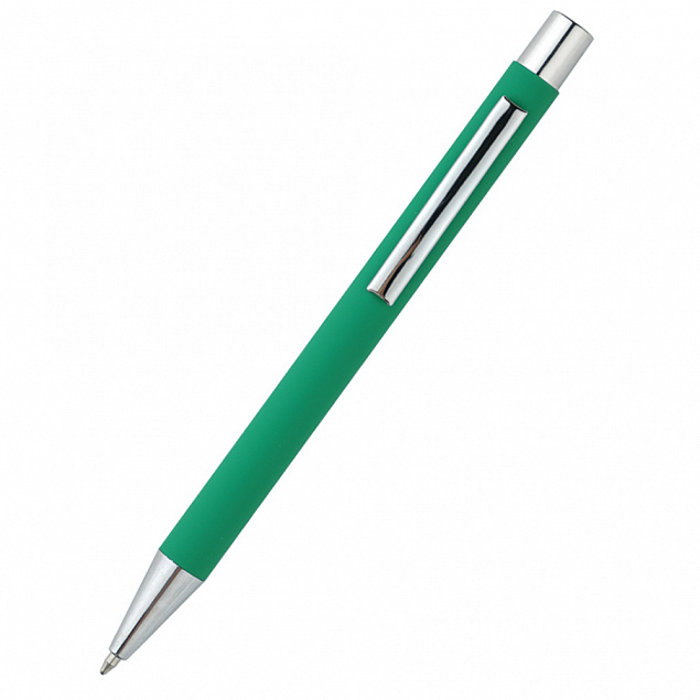 Ручка металлическая Rebecca - Зеленый FF с логотипом в Волгограде заказать по выгодной цене в кибермаркете AvroraStore