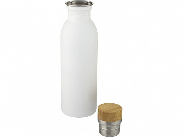 Kalix, спортивная бутылка из нержавеющей стали объемом 650 мл, белый с логотипом в Волгограде заказать по выгодной цене в кибермаркете AvroraStore