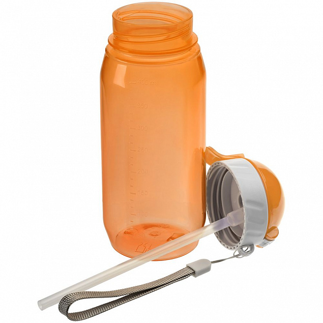 Бутылка для воды Aquarius, оранжевая с логотипом в Волгограде заказать по выгодной цене в кибермаркете AvroraStore