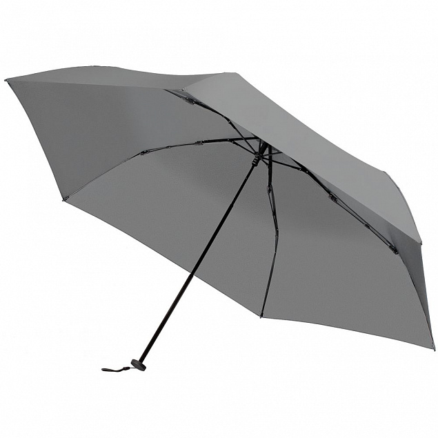 Зонт складной Luft Trek, серый с логотипом в Волгограде заказать по выгодной цене в кибермаркете AvroraStore