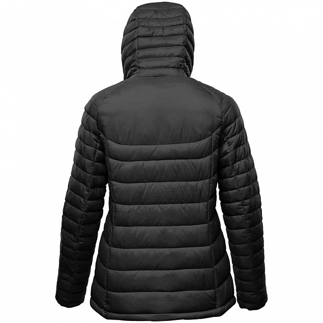 Куртка компактная женская Stavanger, черная с логотипом в Волгограде заказать по выгодной цене в кибермаркете AvroraStore
