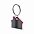 Брелок ZOSIN, нержав. сталь, красный, 4.2 х 3.7 х 0.4см с логотипом в Волгограде заказать по выгодной цене в кибермаркете AvroraStore