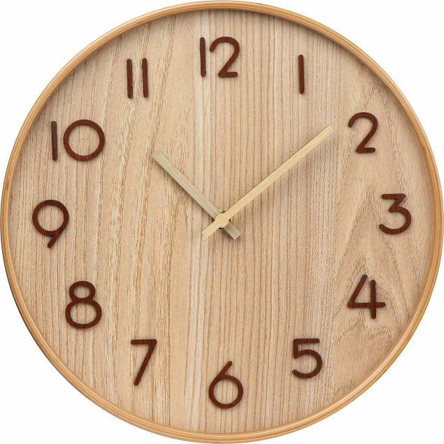 Настенные деревянные часы с логотипом в Волгограде заказать по выгодной цене в кибермаркете AvroraStore