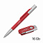 Набор ручка "Clas" + флеш-карта "Vostok" 16 Гб в футляре, покрытие soft touch с логотипом в Волгограде заказать по выгодной цене в кибермаркете AvroraStore