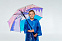 Дождевик-плащ детский BrightWay Kids, синий с логотипом в Волгограде заказать по выгодной цене в кибермаркете AvroraStore