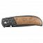 Складной нож Stinger S055B, коричневый с логотипом в Волгограде заказать по выгодной цене в кибермаркете AvroraStore