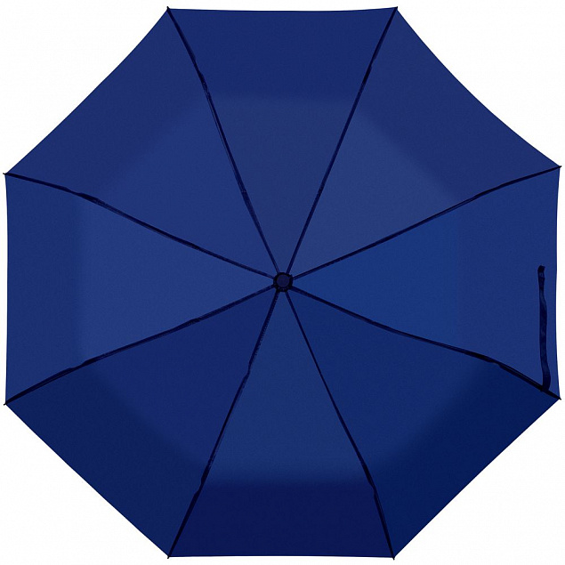 Складной зонт Tomas, синий с логотипом в Волгограде заказать по выгодной цене в кибермаркете AvroraStore