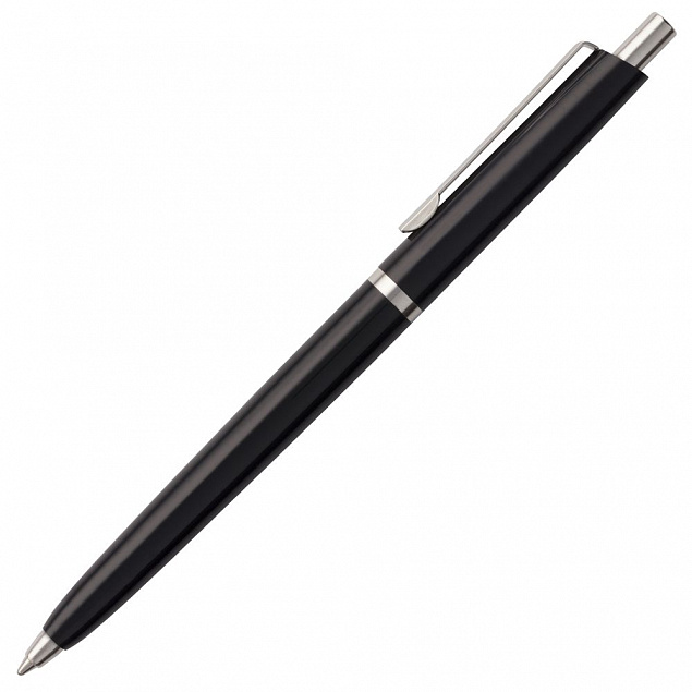 Ручка шариковая Classic, черная с логотипом в Волгограде заказать по выгодной цене в кибермаркете AvroraStore