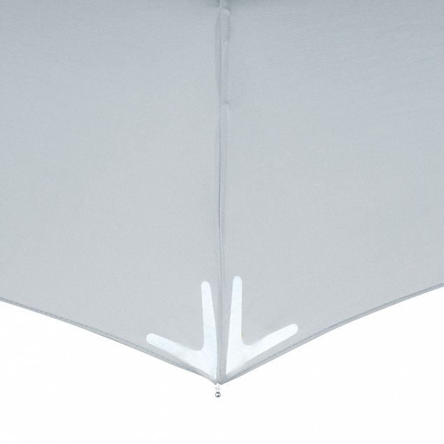 Зонт складной Safebrella, серый с логотипом в Волгограде заказать по выгодной цене в кибермаркете AvroraStore