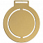 Медаль Steel Rond, золотистая с логотипом в Волгограде заказать по выгодной цене в кибермаркете AvroraStore