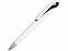 Ручка шариковая Swansea, белый/черный, черные чернила с логотипом в Волгограде заказать по выгодной цене в кибермаркете AvroraStore