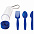 Набор "Pocket":ложка,вилка,нож в футляре с карабином с логотипом в Волгограде заказать по выгодной цене в кибермаркете AvroraStore