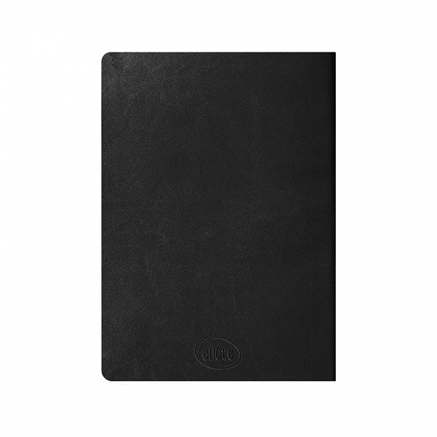 Ежедневник недатированный Tony, А5, черный, кремовый блок в клетку с логотипом в Волгограде заказать по выгодной цене в кибермаркете AvroraStore