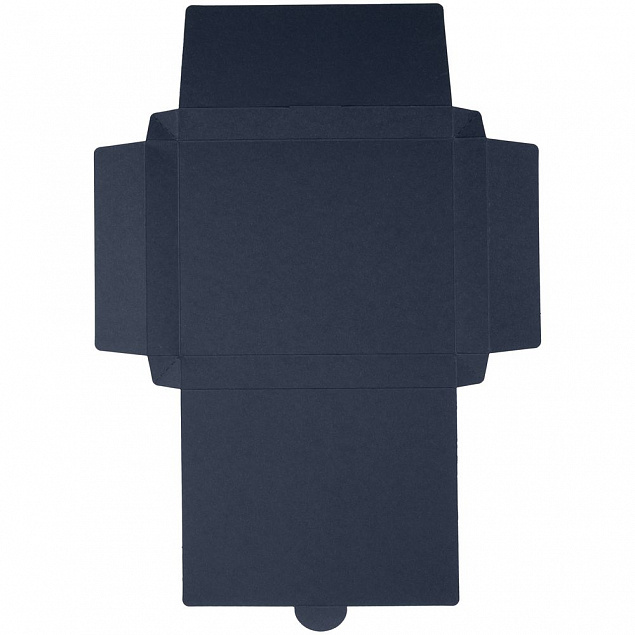 Коробка самосборная Flacky Slim, синяя с логотипом в Волгограде заказать по выгодной цене в кибермаркете AvroraStore