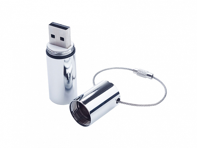USB 3.0- флешка на 64 Гб «Цилиндр» с логотипом в Волгограде заказать по выгодной цене в кибермаркете AvroraStore