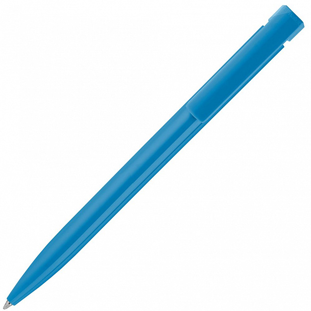 Ручка шариковая Liberty Polished, голубая с логотипом в Волгограде заказать по выгодной цене в кибермаркете AvroraStore