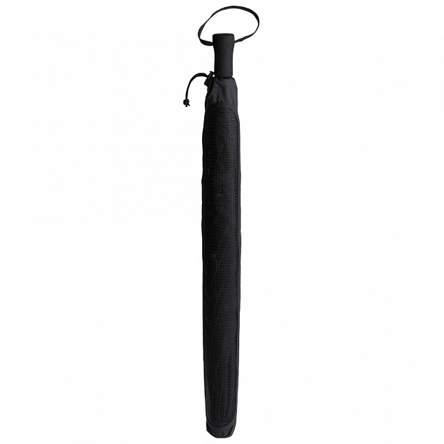 Зонт-трость «Разделение труда. Управгений», черный с логотипом в Волгограде заказать по выгодной цене в кибермаркете AvroraStore