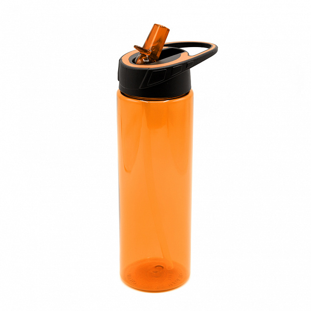 Пластиковая бутылка Mystik - Оранжевый OO с логотипом в Волгограде заказать по выгодной цене в кибермаркете AvroraStore