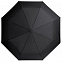 Складной зонт Hogg Trek, черный с логотипом в Волгограде заказать по выгодной цене в кибермаркете AvroraStore