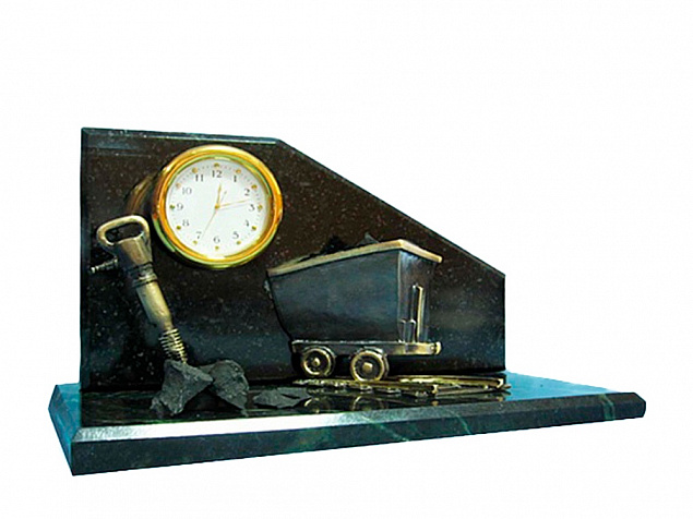 Настольный часы «Угольный натюрморт» с логотипом в Волгограде заказать по выгодной цене в кибермаркете AvroraStore