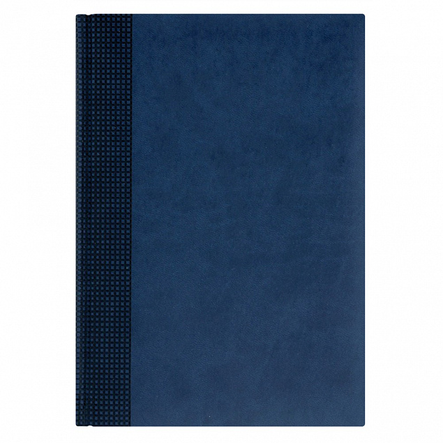 Недатированный ежедневник VELVET 145x205 мм, без календаря, синий с логотипом в Волгограде заказать по выгодной цене в кибермаркете AvroraStore