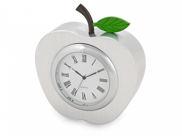 Часы настольные «Серебряное яблоко» с логотипом в Волгограде заказать по выгодной цене в кибермаркете AvroraStore