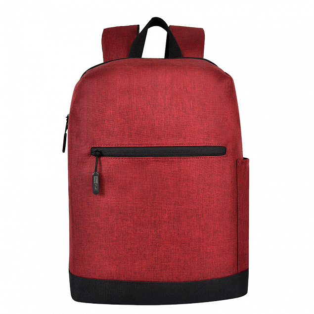 Рюкзак Boom, красный/чёрный, 43 x 30 x 13 см, 100% полиэстер  с логотипом в Волгограде заказать по выгодной цене в кибермаркете AvroraStore