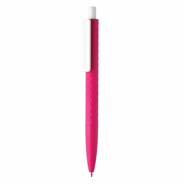 Ручка X3 Smooth Touch, розовый с логотипом в Волгограде заказать по выгодной цене в кибермаркете AvroraStore