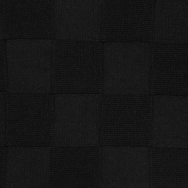 Плед Cella вязаный, черный (без подарочной коробки) с логотипом в Волгограде заказать по выгодной цене в кибермаркете AvroraStore