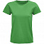 Футболка женская Pioneer Women, ярко-зеленая с логотипом в Волгограде заказать по выгодной цене в кибермаркете AvroraStore