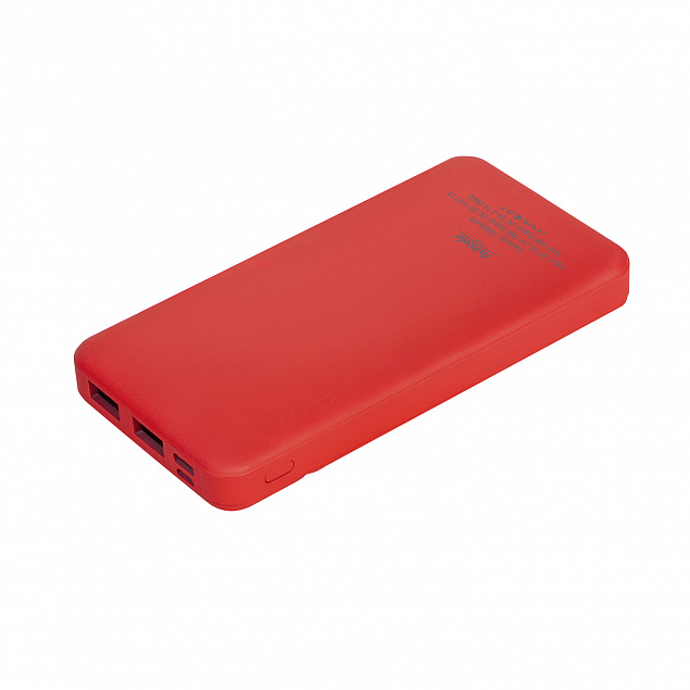 Внешний аккумулятор, Skyline Plus, 10000 mAh, красный с логотипом в Волгограде заказать по выгодной цене в кибермаркете AvroraStore