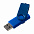 Флешка Twist Color, синяя, 16 Гб с логотипом в Волгограде заказать по выгодной цене в кибермаркете AvroraStore