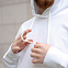 Худи с капюшоном  ALEX , белый, размер XL с логотипом в Волгограде заказать по выгодной цене в кибермаркете AvroraStore