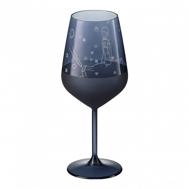 Бокал для вина, Sapphire, 490 ml, синий с логотипом в Волгограде заказать по выгодной цене в кибермаркете AvroraStore