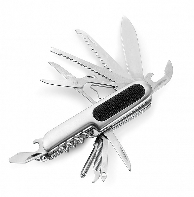 Многофункциональный инструмент, складной нож, 11 функций с логотипом в Волгограде заказать по выгодной цене в кибермаркете AvroraStore