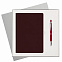 Подарочный набор Winner City/Crocus, бордовый (ежедневник недат А5, ручка) с логотипом в Волгограде заказать по выгодной цене в кибермаркете AvroraStore