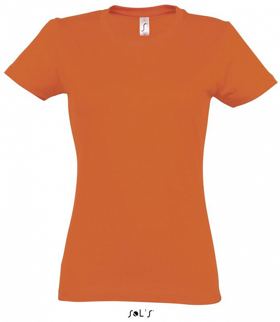 Фуфайка (футболка) IMPERIAL женская,Оранжевый L с логотипом в Волгограде заказать по выгодной цене в кибермаркете AvroraStore