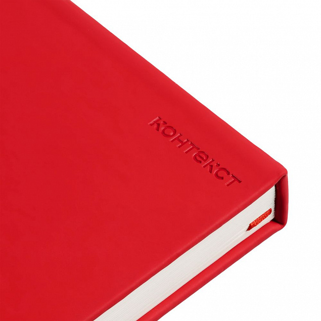 Ежедневник Magnet Shall с ручкой, красный с логотипом в Волгограде заказать по выгодной цене в кибермаркете AvroraStore