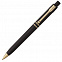 Ручка шариковая Raja Gold, черная с логотипом в Волгограде заказать по выгодной цене в кибермаркете AvroraStore