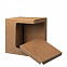 Коробка для кружек 25903, 27701, 27601, размер 11,8х9,0х10,8 см, микрогофрокартон, коричневый с логотипом в Волгограде заказать по выгодной цене в кибермаркете AvroraStore