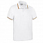 Cпортивная рубашка поло MAASTRICHT (белая) с логотипом в Волгограде заказать по выгодной цене в кибермаркете AvroraStore