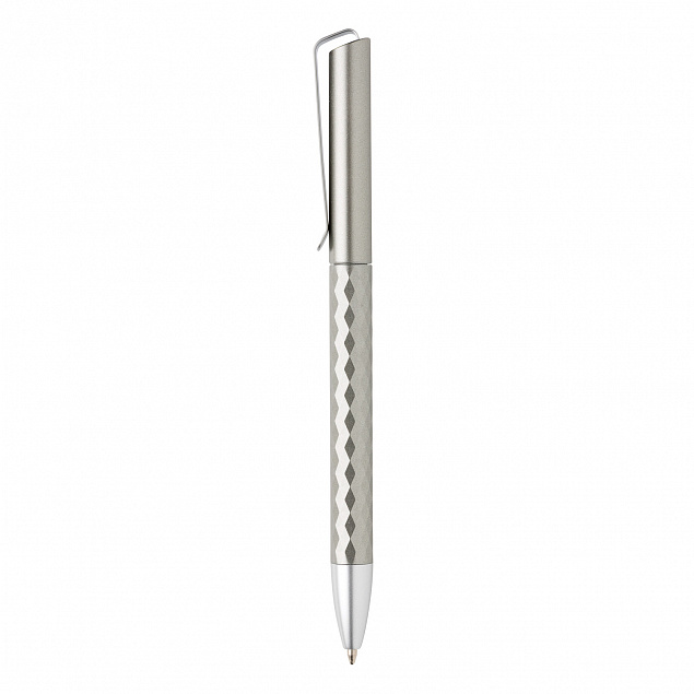 Ручка X3.1, серый с логотипом в Волгограде заказать по выгодной цене в кибермаркете AvroraStore