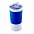 Термокружка вакуумная 'Funny" белая, синяя, силикон с логотипом в Волгограде заказать по выгодной цене в кибермаркете AvroraStore
