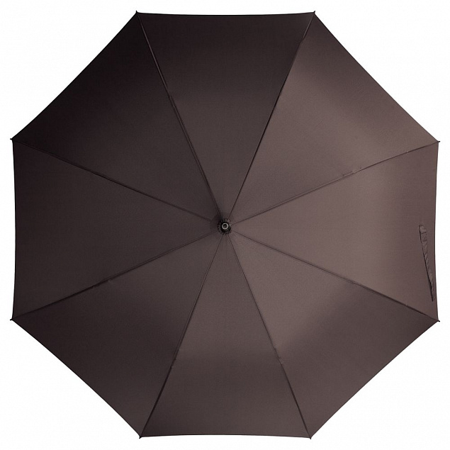 Зонт-трость Classic, коричневый с логотипом в Волгограде заказать по выгодной цене в кибермаркете AvroraStore